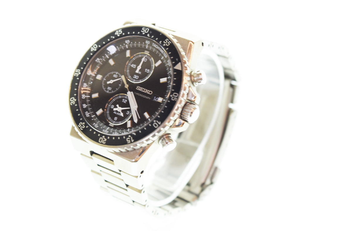 SEIKO クォーツ腕時計 シルバー セイコー SEIKO プロスペックスメンズ クォーツ 腕時計 7T62