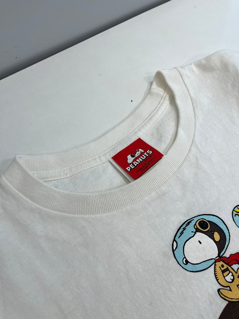 アベイシングエイプ✕SNOOPYコラボTシャツ100 A BATHING APE - スヌーピーTシャツ100cm白BAPE KIDSエイプA BATHING