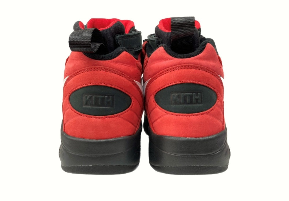 ナイキ NIKE 17年製 × KITH キス AIR MAESTRO 2 HIGH UNIVERSITY RED エア マエストロ2 ハイ  ユニバーシティ レッド 赤 黒 AH1069-600 メンズ靴 スニーカー レッド 27cm 104-shoes560