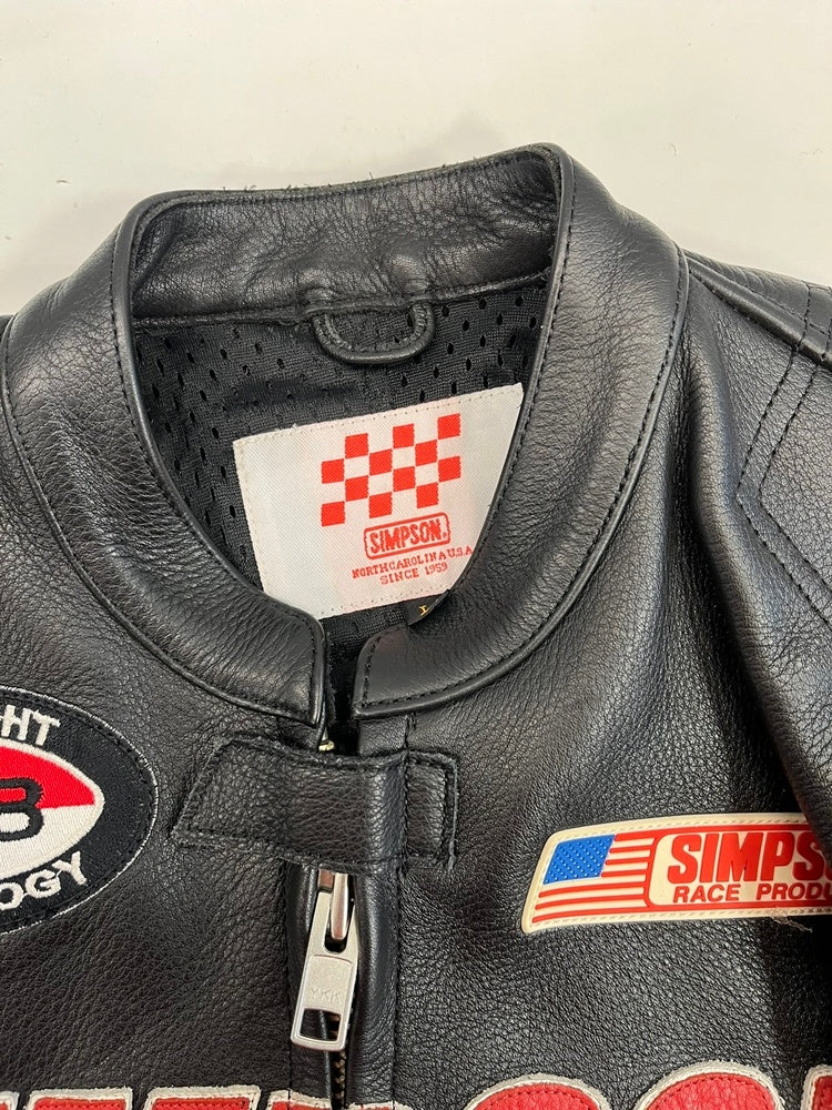 シンプソン SIMPSON 牛革 レザージャケット シングルライダース