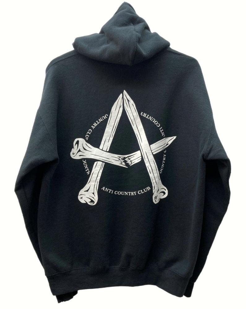 アンタイカントリークラブ ANTi COUNTRY CLUB Pullover Parka プルオーバー パーカー Hoodie フーディ A.C.C  ゴルフ 黒 パーカ プリント ブラック Mサイズ 104MT-453 | 古着通販のドンドンサガール