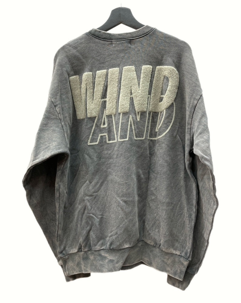 ウィンダンシー WIND AND SEA SEA CHENILLE EMB SULFUR CREW NECK シー シェニール サルファー クルー  ネック ヴィンテージ加工 灰色 WDS-O-SIG-24-Q2-CS-01 スウェット ロゴ グレー XLサイズ 104MT-581 |  古着通販のドンドンサガール