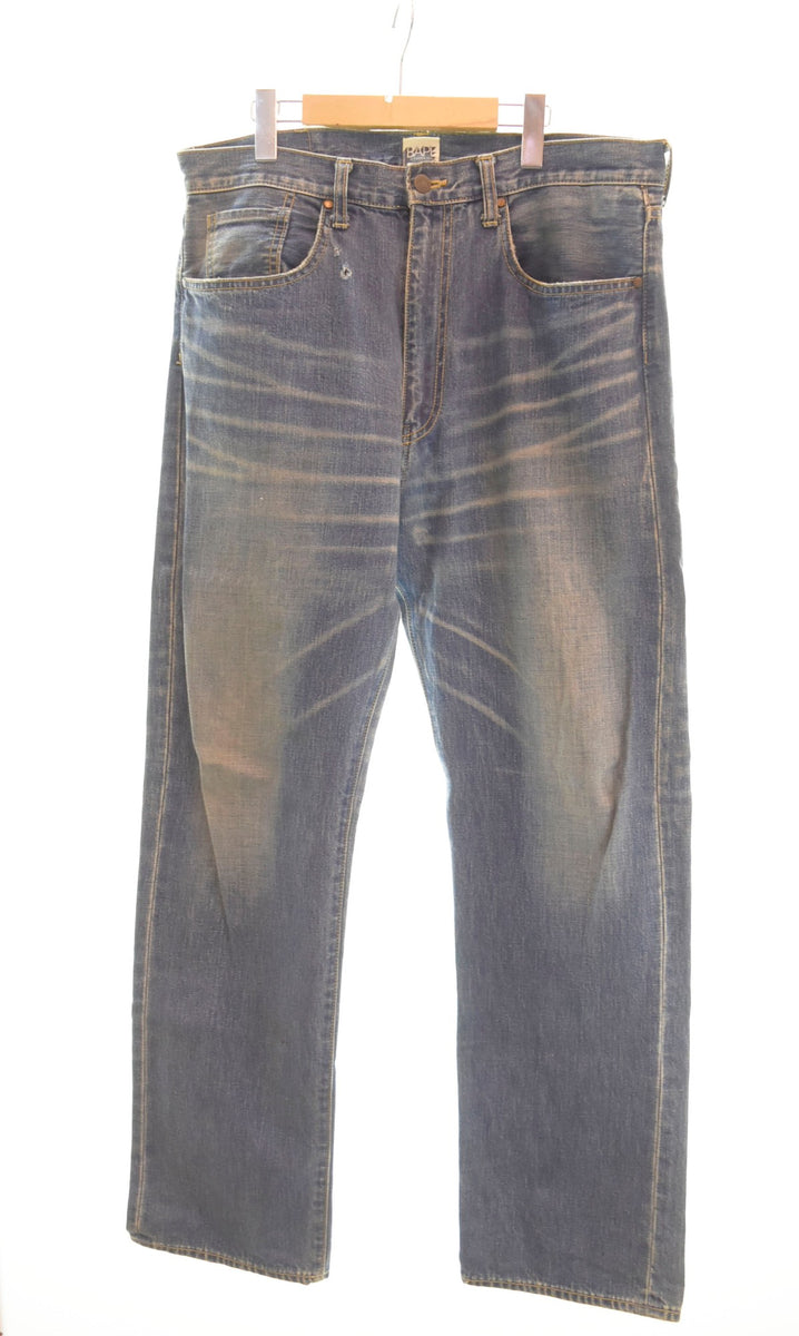 アベイシングエイプ A BATHING APE BAPE printed denim pants プリント