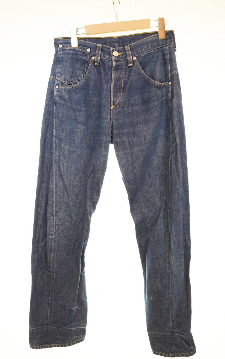 リーバイス Levi's 00年代ユーロ Y2K 立体裁断 変形デニムパンツ 29 32