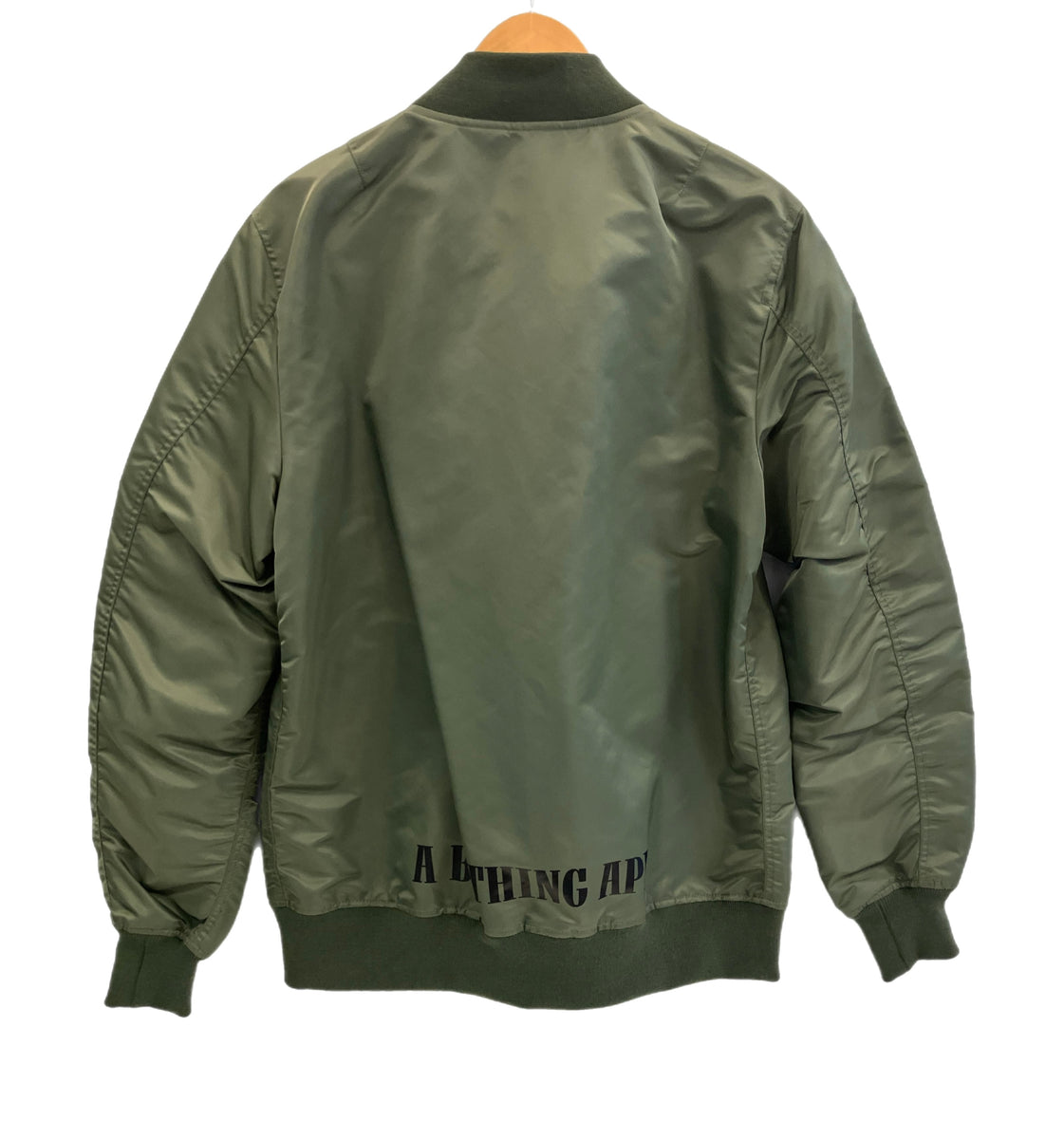 ア ベイシング エイプ A BATHING APE BAPE MA-1 Flight Jacket