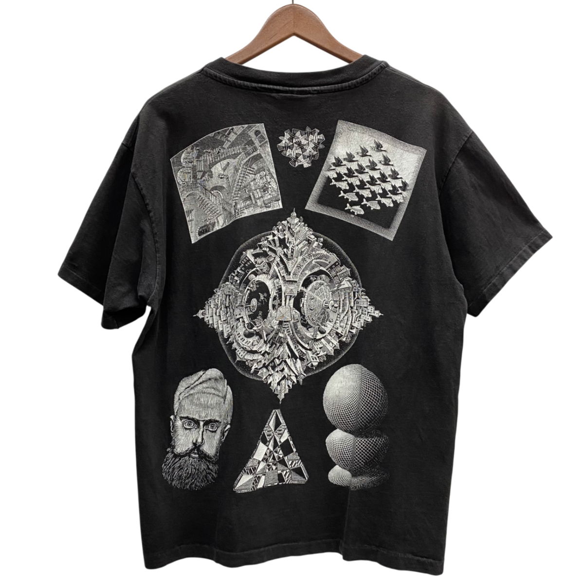 曜日割引対象外】 ヴィンテージ vintage 90's M.C. ESCHER multi print