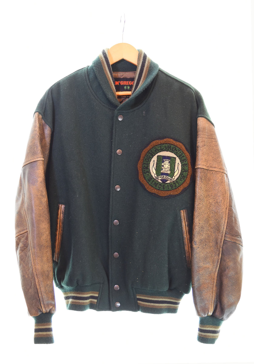 マックレガー McGREGOR 70s 80s ウール スタジャン 緑 G13-8614