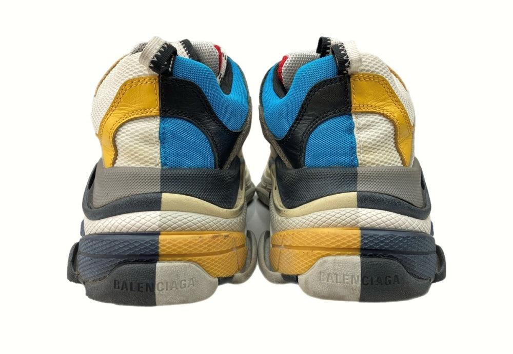 バレンシアガ BALENCIAGA Triple-S Split Trainers トリプル エス スプリット トレーナー トリエス ダット シューズ  43 黄色 青 白 533890 メンズ靴 スニーカー マルチカラー 28.5cm 104-shoes436 | 古着通販のドンドンサガール