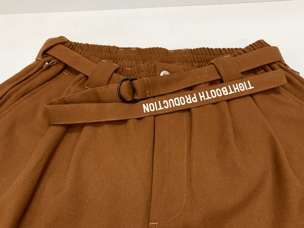 タイトブースプロダクション TIGHTBOOTH PRODUCTION TR BAGGY SLACKS BROWN FW22-B10 ボトムスその他  無地 ブラウン Mサイズ 101MB-431 | 古着通販のドンドンサガール