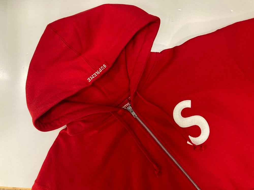 シュプリーム SUPREME 23AW S Logo Zip Up Hooded Sweatshirt Sロゴジップアップパーカー スウェット  フーディー パーカ レッド Lサイズ 101MT-2880 | 古着通販のドンドンサガール