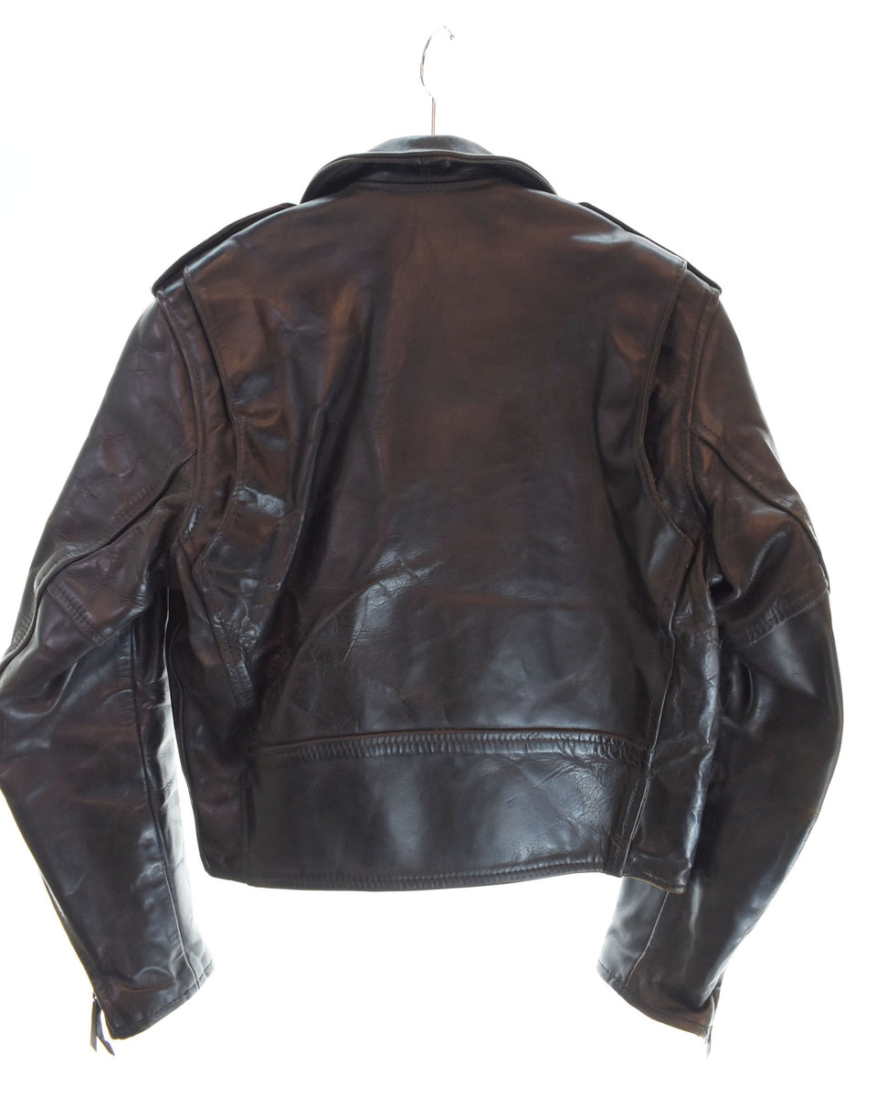 定価26万　試着のみ　AERO LEATHER ダブルレザージャケット　36　黒 定価26万 試着のみ AERO LEATHER ダブルレザージャケット 36 黒