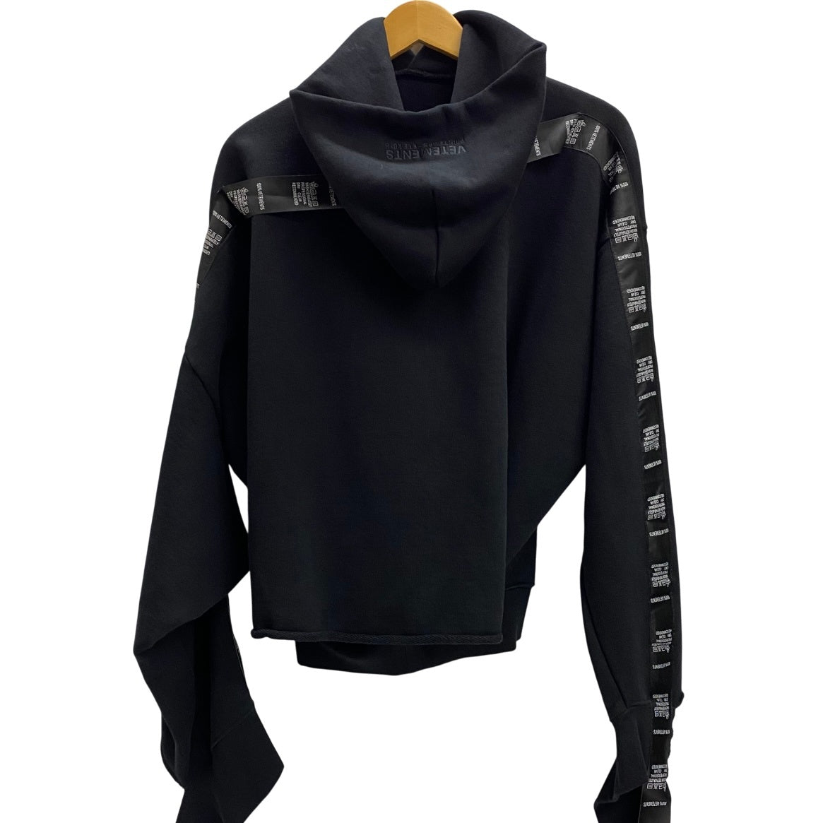 ヴェトモン VETEMENTS 18SS Tape Hoodie アシンメトリー パーカ