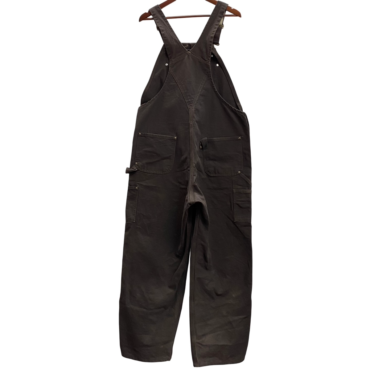 mfkt32様 Carhartt ダークブラウン オーバーオール ダブルニー 曜日割引対象外】 カーハート Carhartt 15年製 ダブルニー