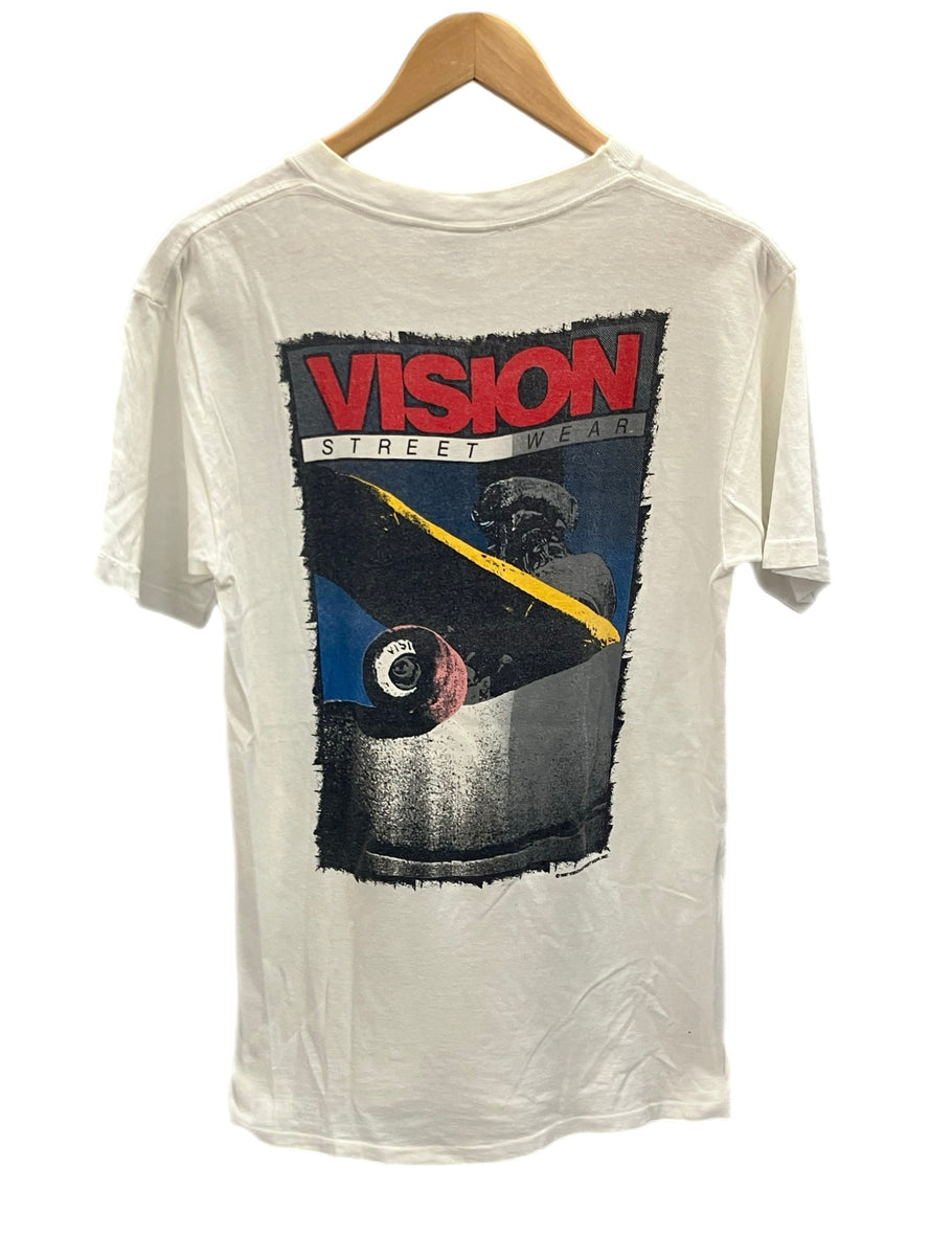 ヴィジョン ストリート ウェア VISION STREET WEAR ©1987 80s 80's Vintage ヴィンテージ ロゴ MADE IN  USA アメリカ製 Tシャツ ワインレッド Mサイズ 101MT-3072 | 古着通販のドンドンサガール