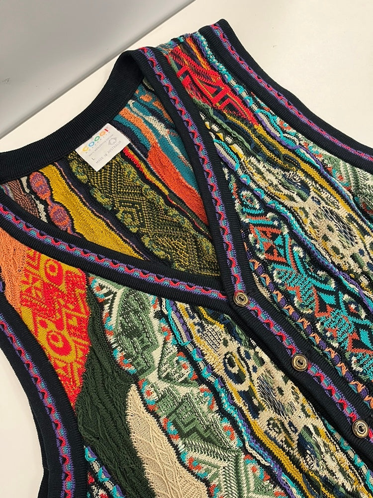 クージー COOGI 3Dニット ニットベスト ベスト マルチカラー L