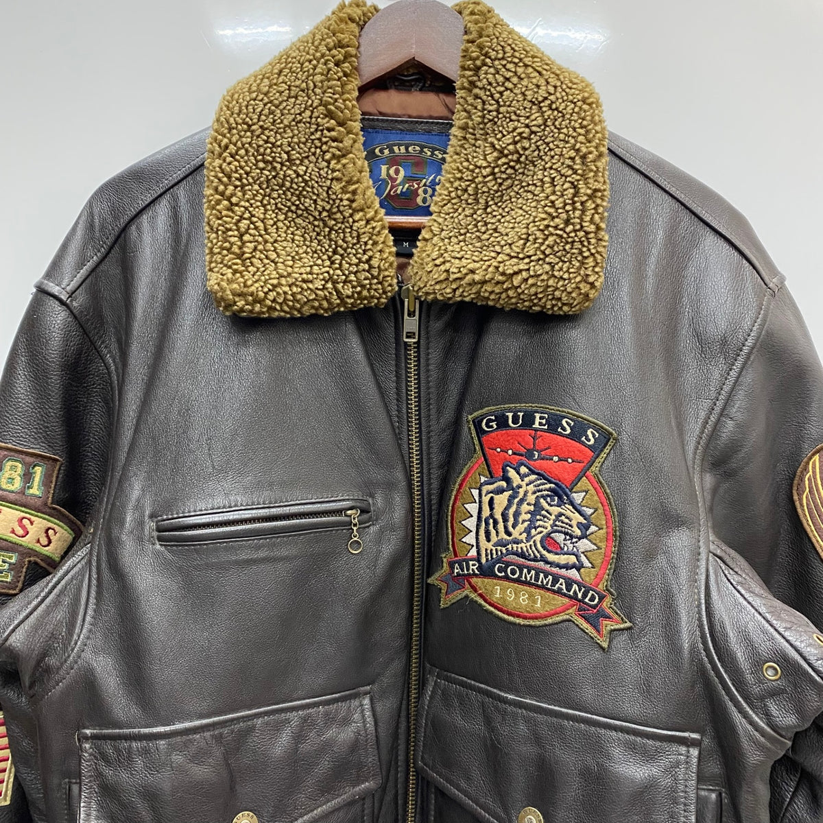 曜日割引対象外】 ゲス GUESS 90's USA製 1981 Air Command レザー