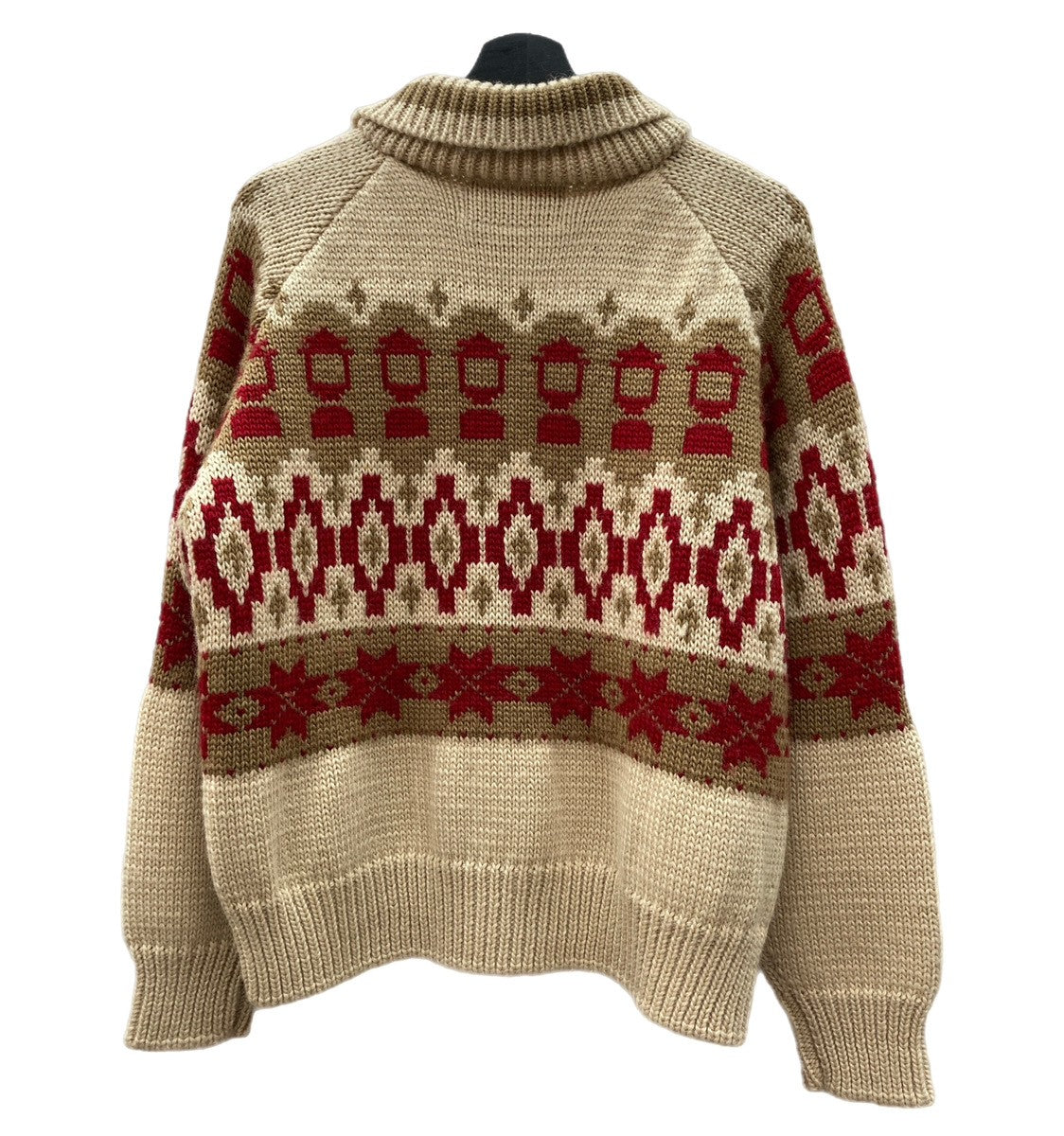 コールマン Coleman カウチンニット ランタン柄 ノルディック ジップ