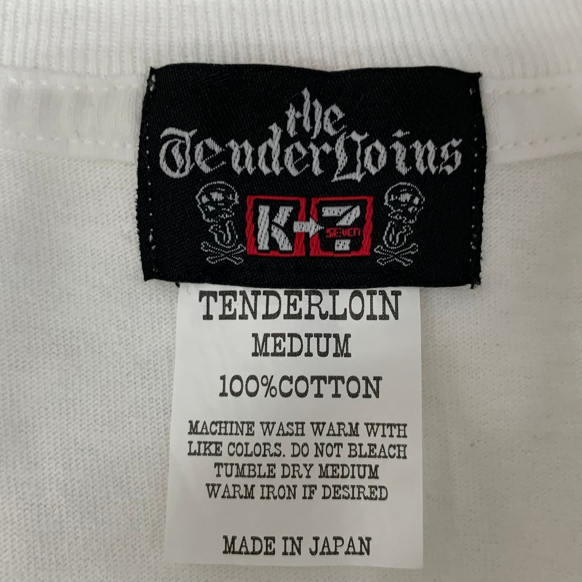テンダーロイン TENDERLOIN 初期タグ k-seven m&m Tシャツ ホワイト M
