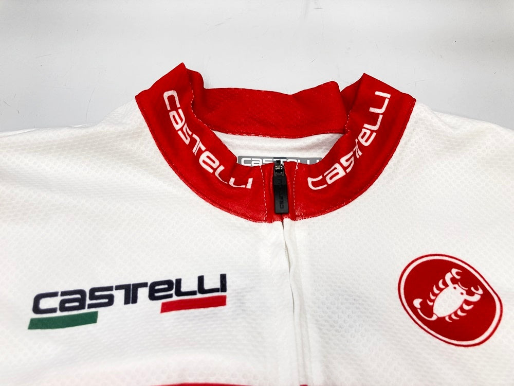 シュプリーム Supreme ×Castelli Castelli Cycling Jersey White 19SS BOXロゴ 白 半袖シャツ ロゴ ホワイト Mサイズ 101MT-2322