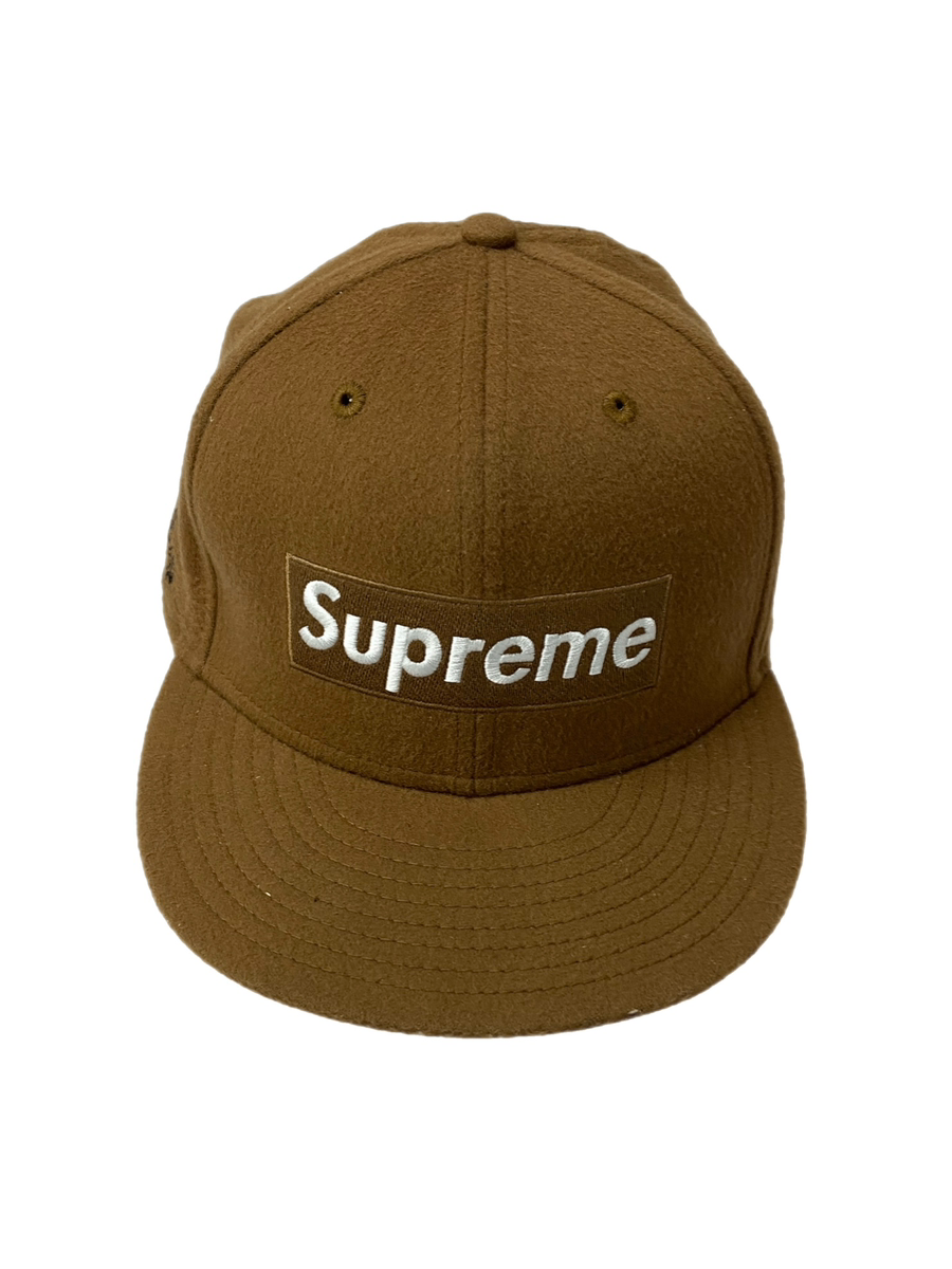 中古】シュプリーム SUPREME ニューエラ NEW ERA ボックスロゴ BOX LOGO Loro Piana Box Logo/New Era  Cap 7 3/8 帽子 メンズ帽子 キャップ ロゴ ブラウン 201goods-347 | 古着通販のドンドンサガール