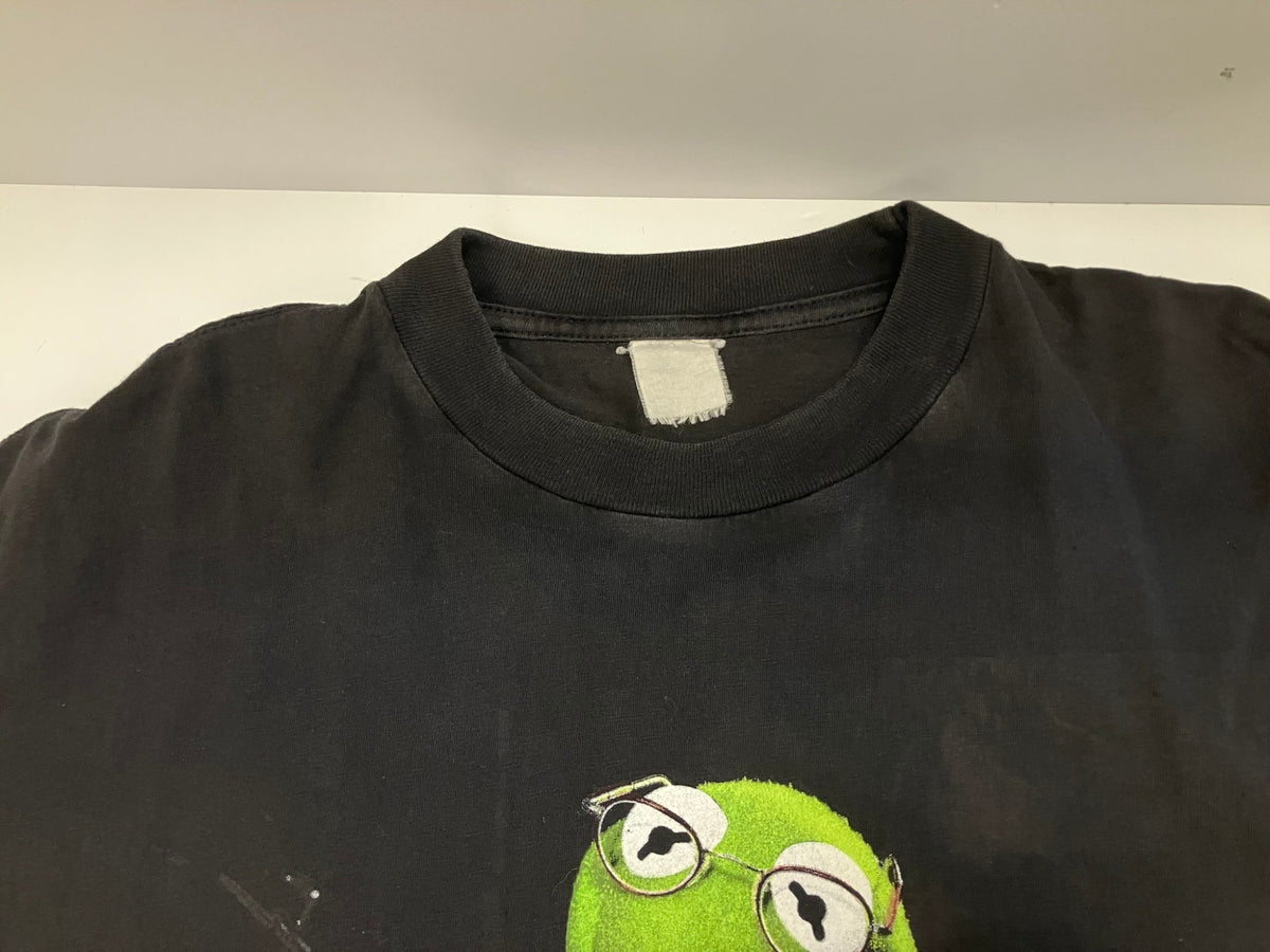 ヴィンテージ vintage 90s 90's Kermit the frog unpigged Eric Clapton カーミット エリック クラプトン - Tシャツ ブラック フリーサイズ 101MT-3068 | 古着通販のドンドンサガール