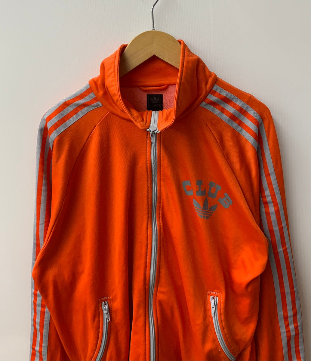 アディダス Adidas クラブ アディダス CLUB Adidas 万国旗 トレフォイル ジャージ ロゴ オレンジ Lサイズ 201MT-2456