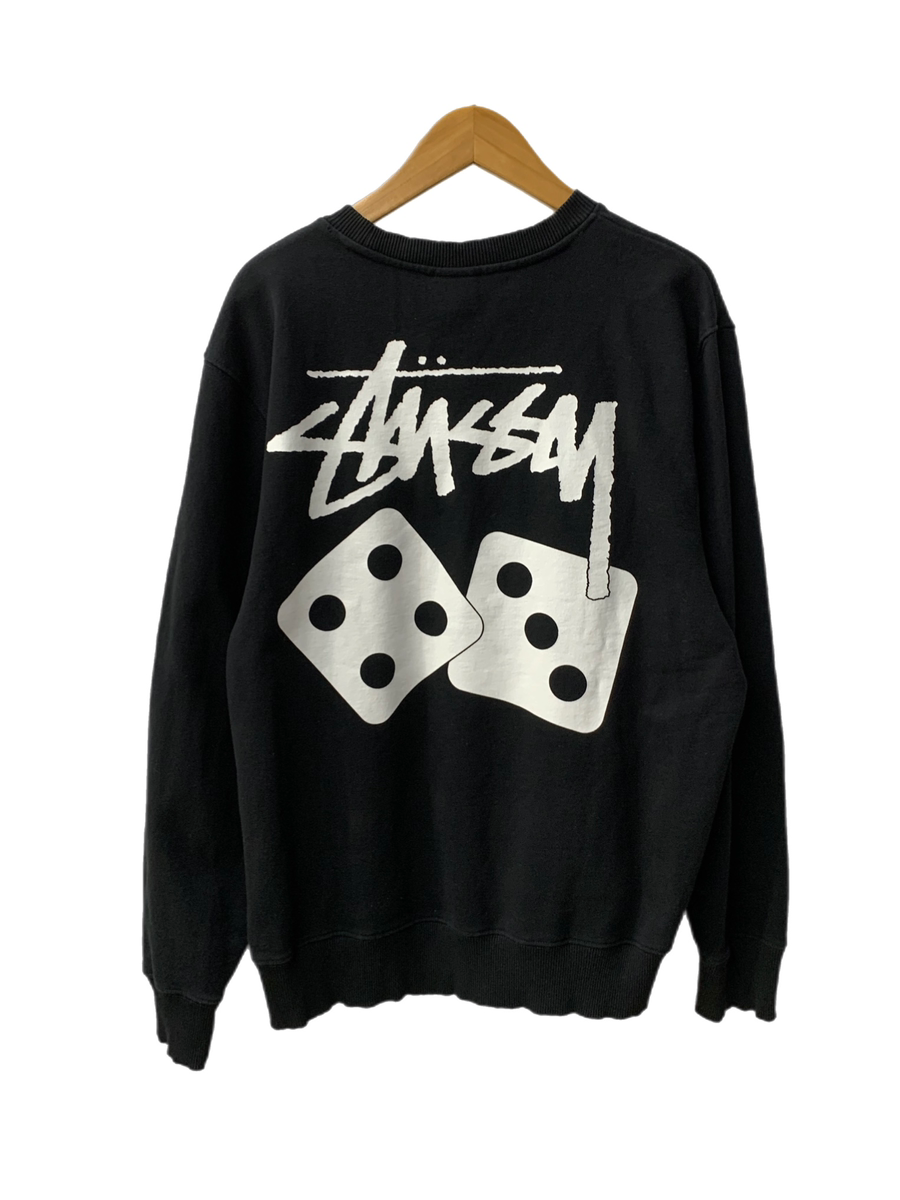 ステューシー STUSSY ショーンロゴ ダイス サイコロ スウェット ロゴ ブラック Mサイズ 201MT-2400 | 古着通販のドンドンサガール