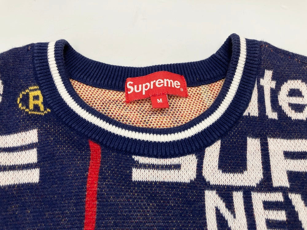 シュプリーム SUPREME Qualite Sweater Navy 20SS ハイクオリティー 