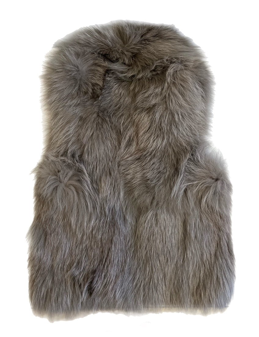 シュガーローズ SUGER ROSE フォックスファー ベスト ベスト グレー