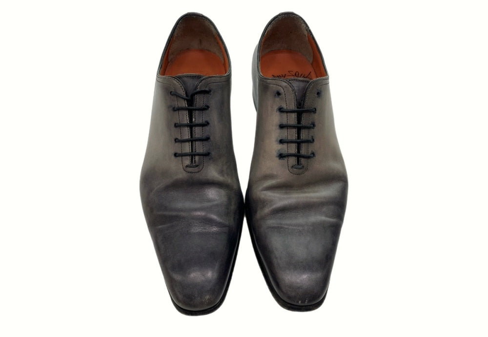 サントーニ Santoni Dress Shoes ドレス シューズ レザー ホールカット ストレートチップ 灰色 B65A メンズ靴 ブーツ その他  グレー 6 1/2 104-shoes416 | 古着通販のドンドンサガール