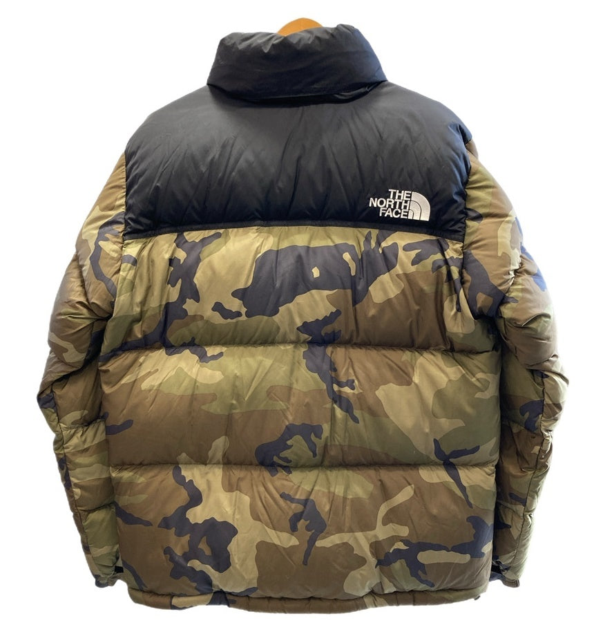 ノースフェイス THE NORTH FACE NOVELTY NUPTSE JACKET ノベルティ ヌプシジャケット ウッドランドカモ  ダウンジャケット カモフラ柄 ND91842 XL ジャケット カーキ LLサイズ 101MT-3286