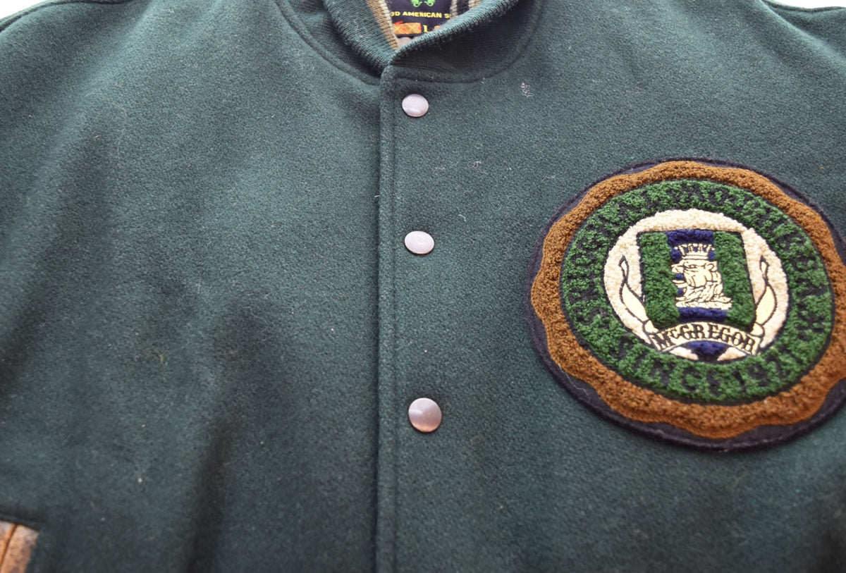 マックレガー McGREGOR 70s 80s ウール スタジャン 緑 G13-8614