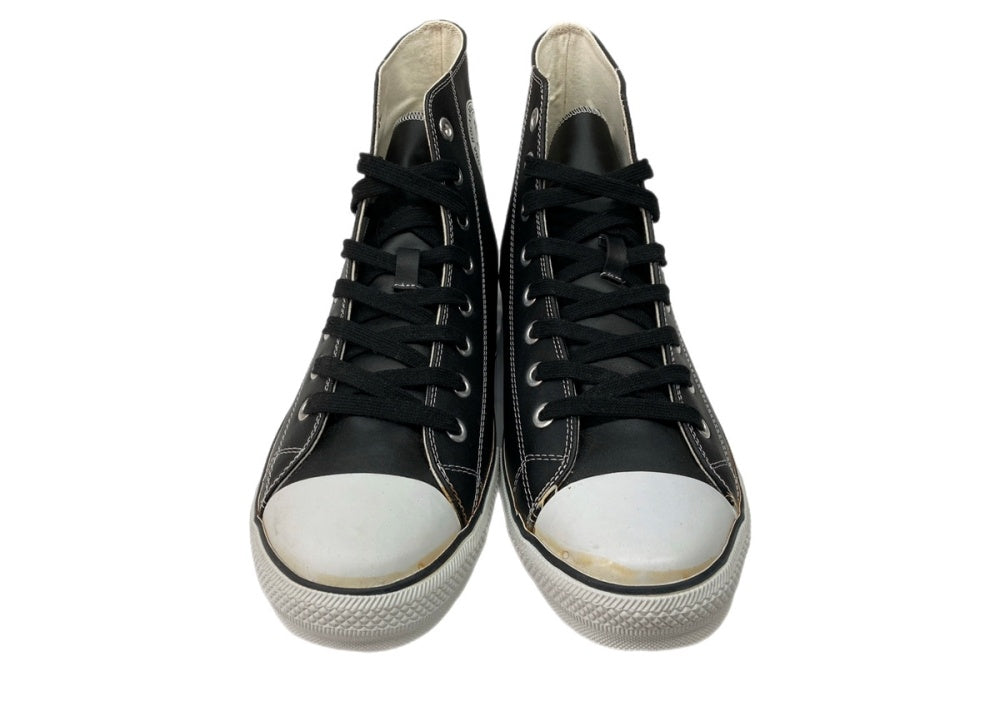 クリームソーダ　レザースニーカー　コンバース　オールスター　27cm ブラック コンバース CONVERSE レザー オールスター スニーカー ローカット