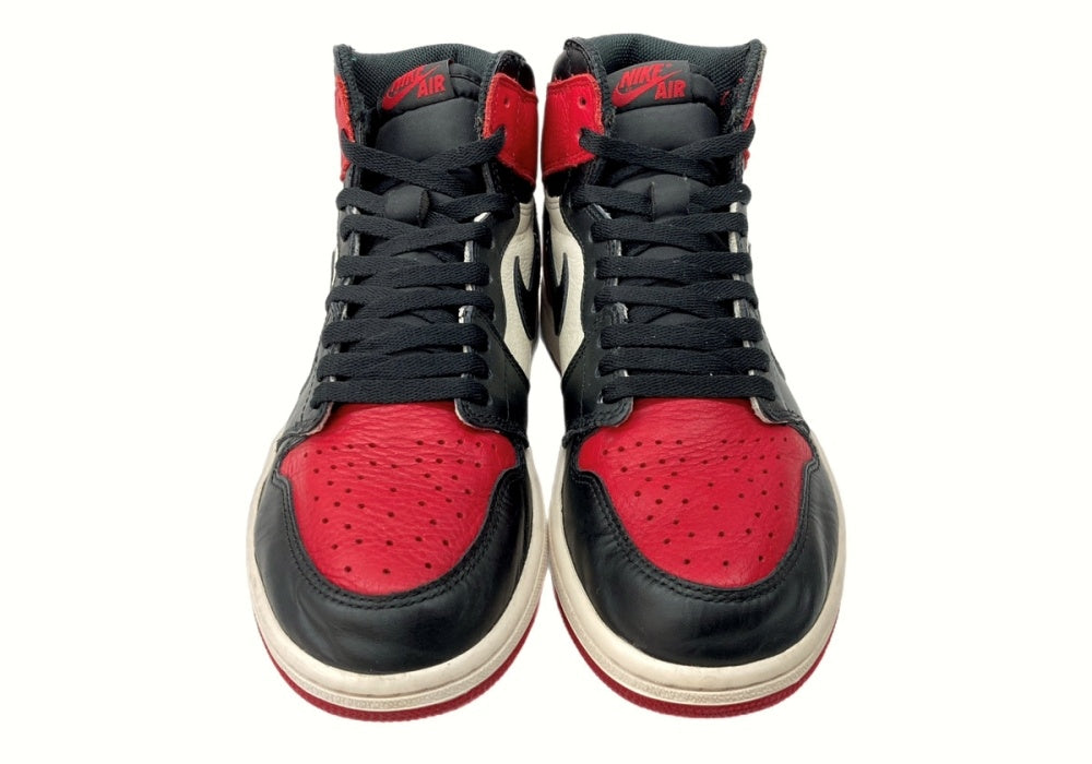 ナイキ NIKE 17年製 AIR JORDAN 1 RETRO HIGH OG GYM RED エア ジョーダン レトロ ハイ ジム レッド AJ1  白 赤 黒 555088-610 メンズ靴 スニーカー ブラック 27cm 104-shoes537 | 古着通販のドンドンサガール