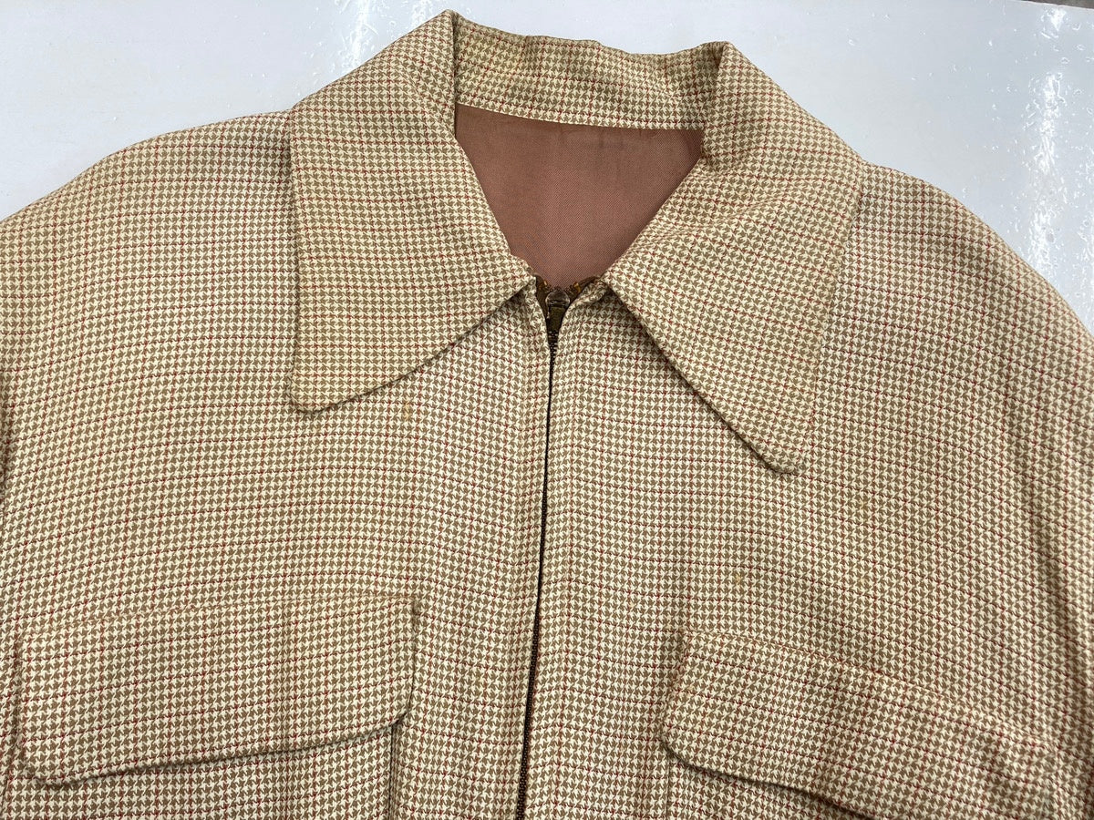 ヴィンテージ vintage 50s 60s ギャバジン ギャバジャン 千鳥格子