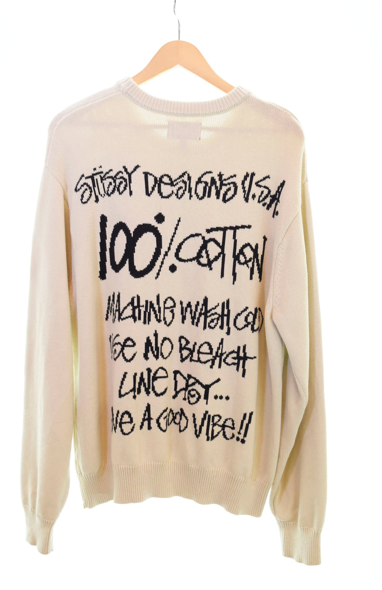 ステューシー STUSSY Care Label Sweater ケア ラベル セーター 117140