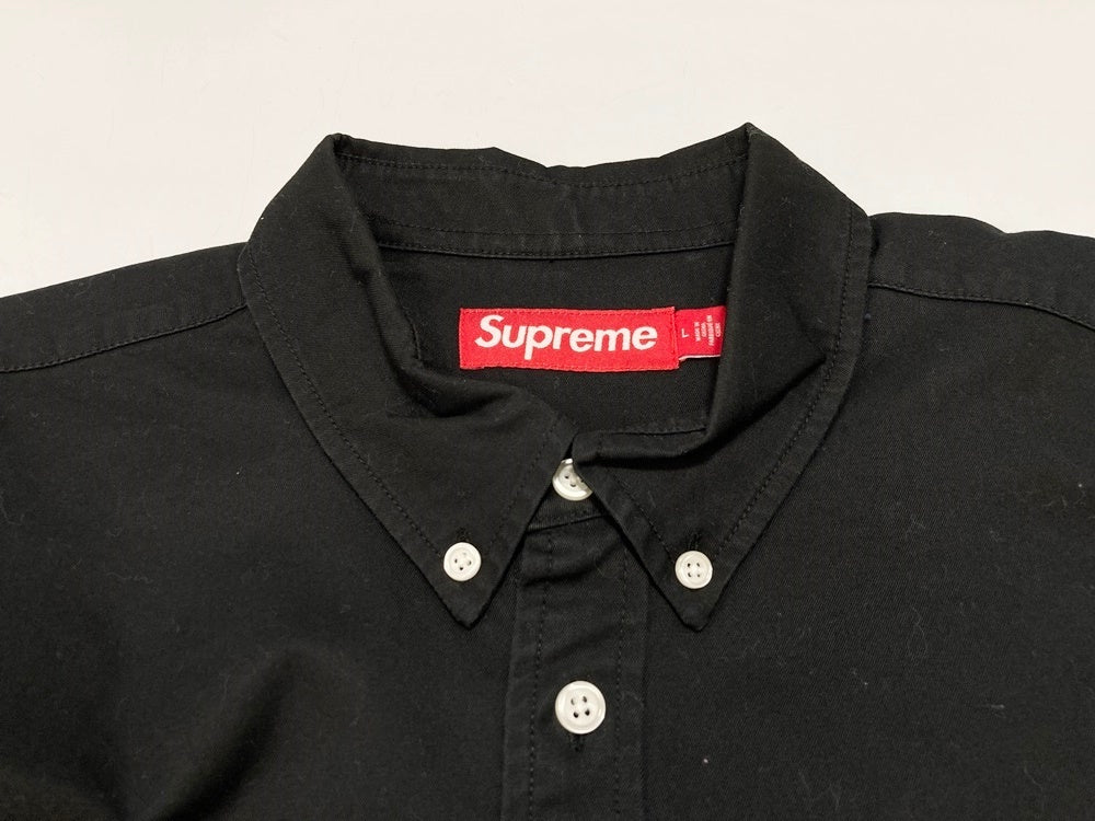 シュプリーム SUPREME Small Box Shirt スモールBOXロゴ 23AW 黒 長袖 長袖シャツ ワンポイント ブラック Lサイズ  101MT-2579 | 古着通販のドンドンサガール