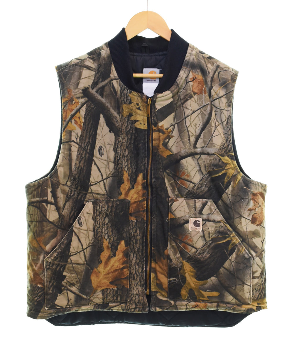 carhartt ベスト　カーハート　リアルツリー　エディバウアー カーハート Carhartt REALTREE Duck Vest リアルツリー ダック ベスト
