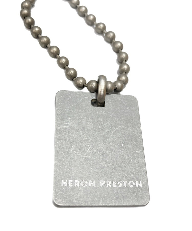 ヘロンプレストン HERON PRESTON DOG TAG NECKLACE Silver ドッグタグ ネックレス  HMOB011F20MET0017272 メンズジュエリー・アクセサリー ネックレス・ペンダント シルバー 101goods-113