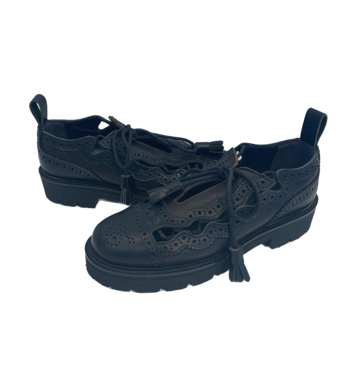 ワイズ Y's ドレスシューズ カットワークメダリオンレザー