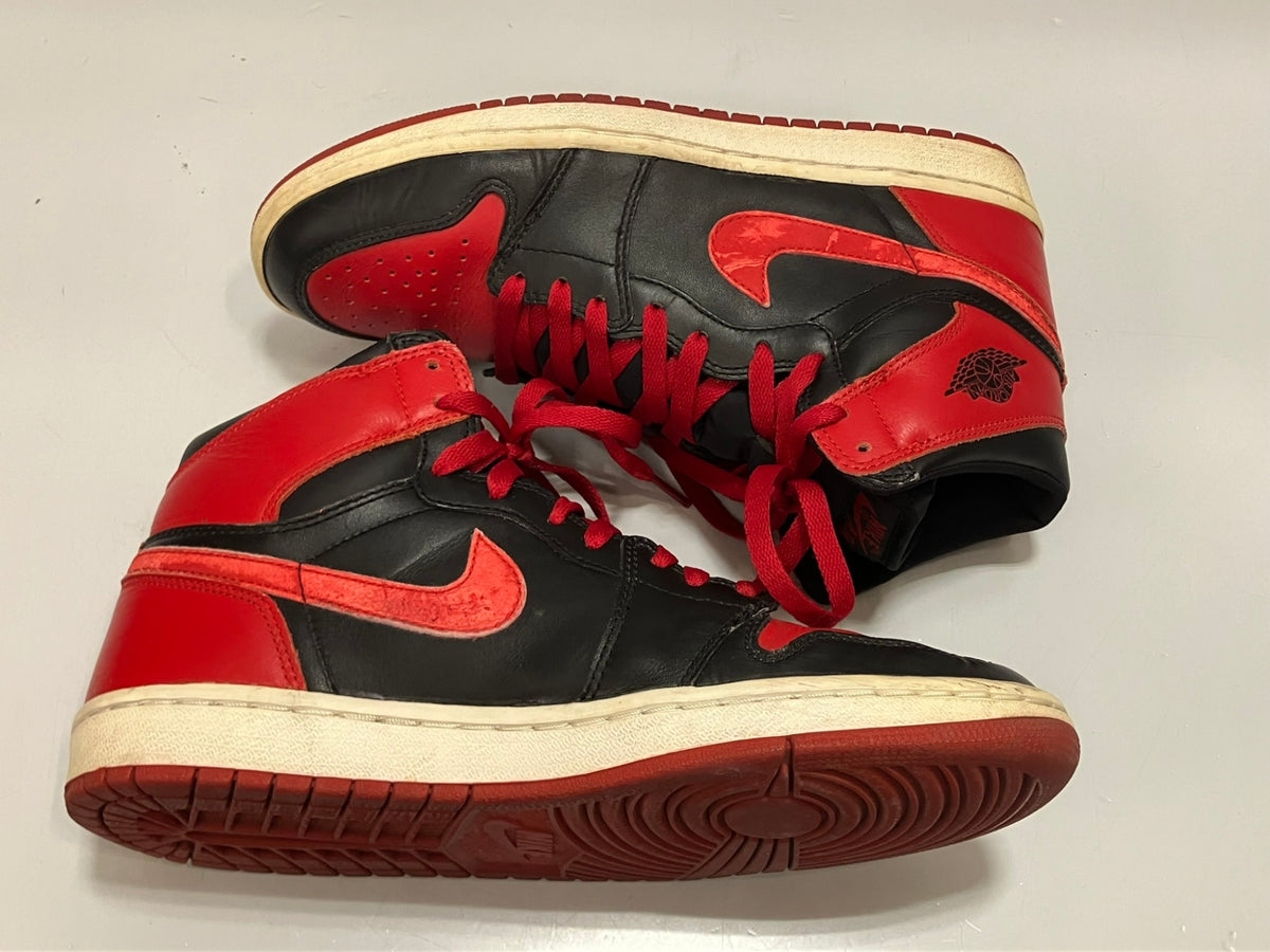 ジョーダン JORDAN Nike Air Jordan 1 Retro High Black Varsity Red Bred 2001 ナイキ  AJ1 ブレッド 復刻 136066-061 メンズ靴 スニーカー レッド 27cm 101-shoes1781 | 古着通販のドンドンサガール