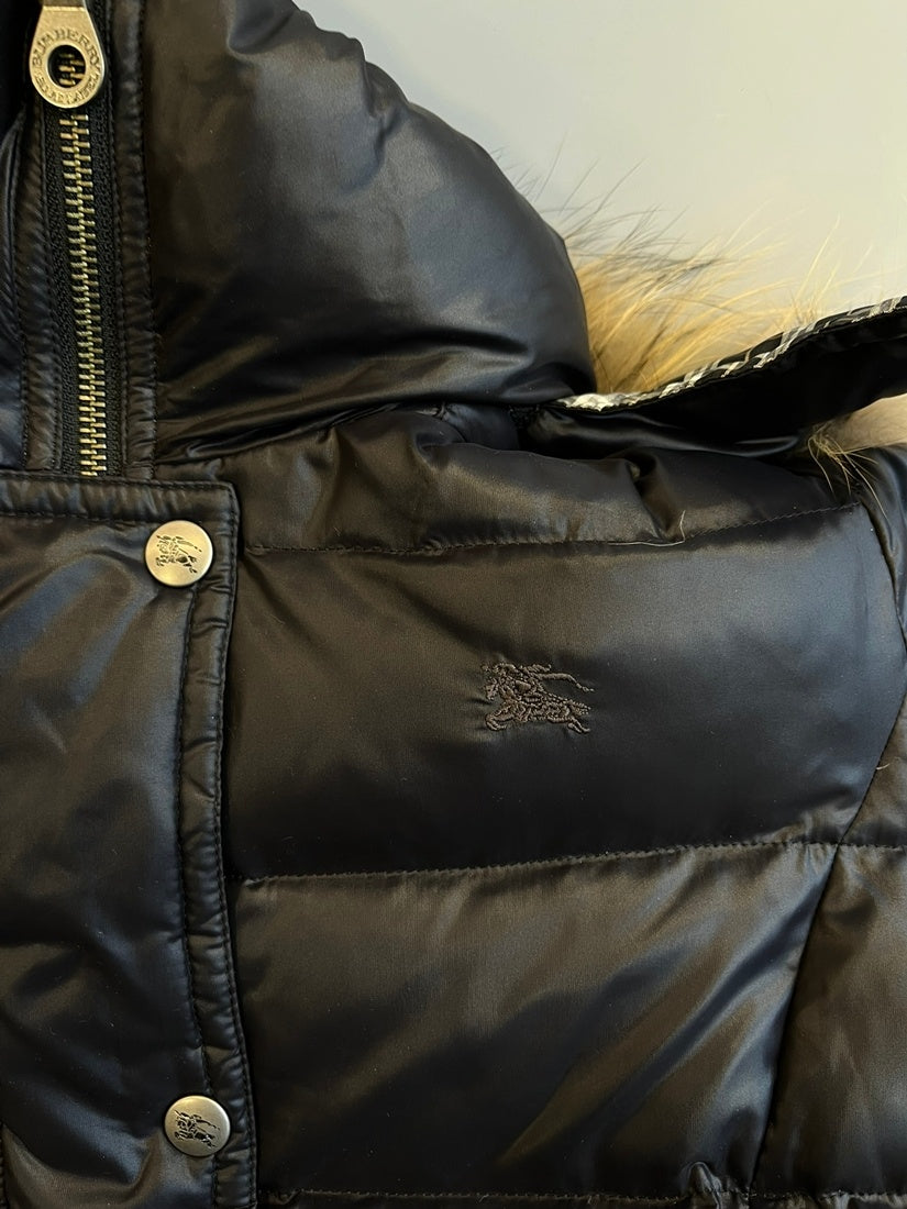 バーバリー Burberry BLUELABEL ブルーレーベル ダウンコート フード