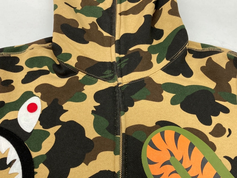 A BATHING APE 1stCamo エイプ カモ 迷彩 日本製 パーカー アベイシングエイプ A BATHING APE 1st Camo Multi Shark Full Zip