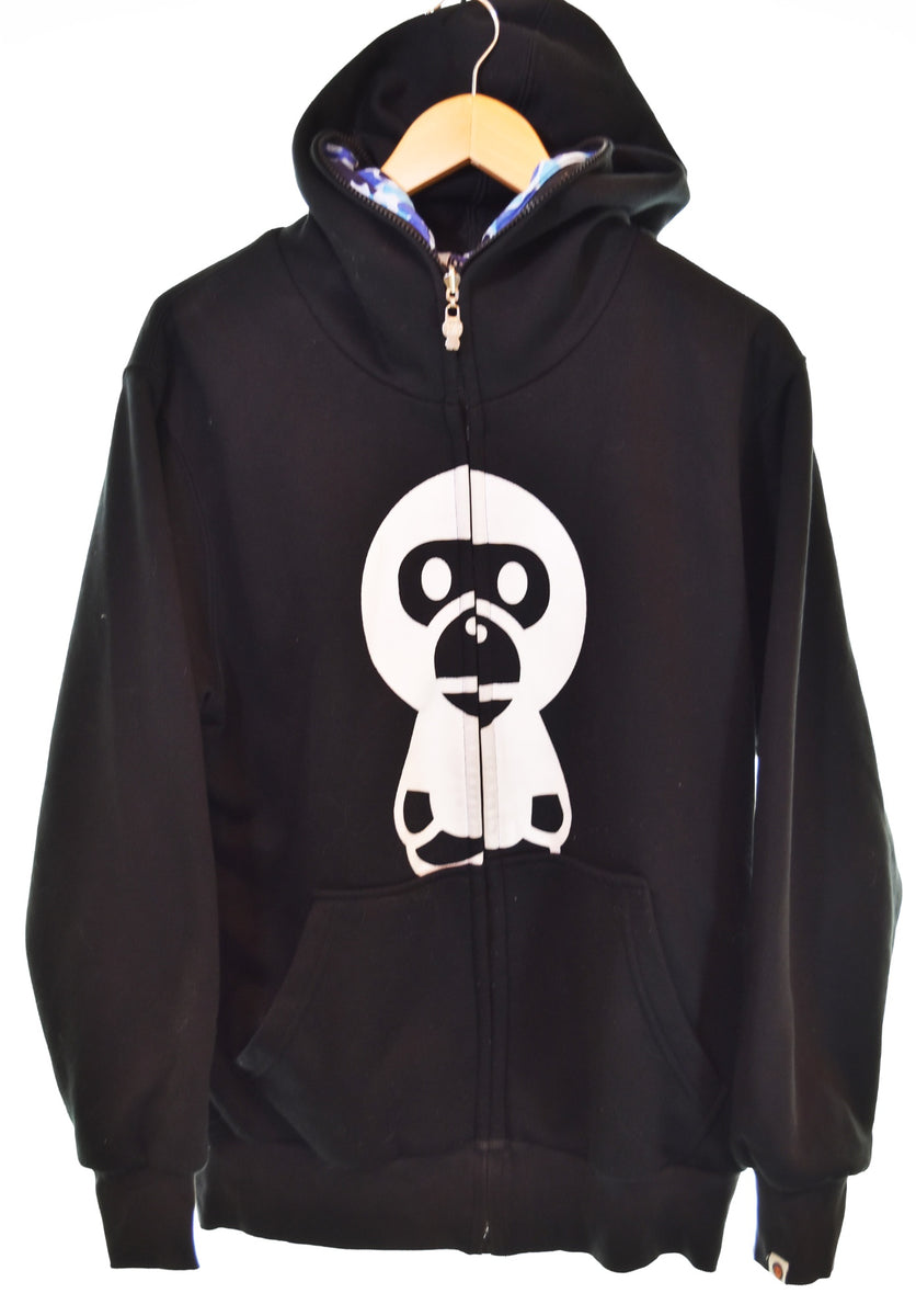 ape milo パーカー M アベイシングエイプ A BATHING APE BABY MILO リバーシブル ジップ