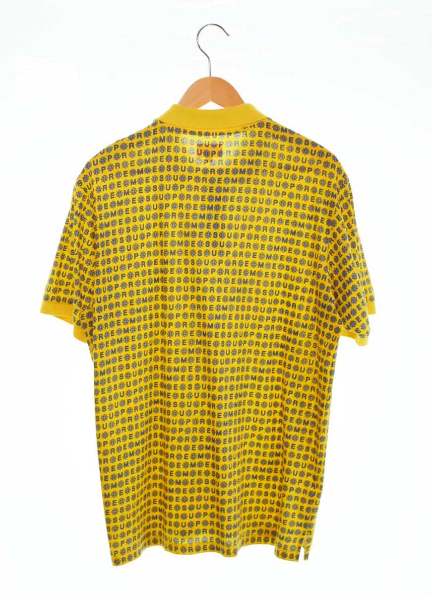 シュプリーム SUPREME 19SS Foulard Polo ロゴ 総柄 半袖ポロシャツ