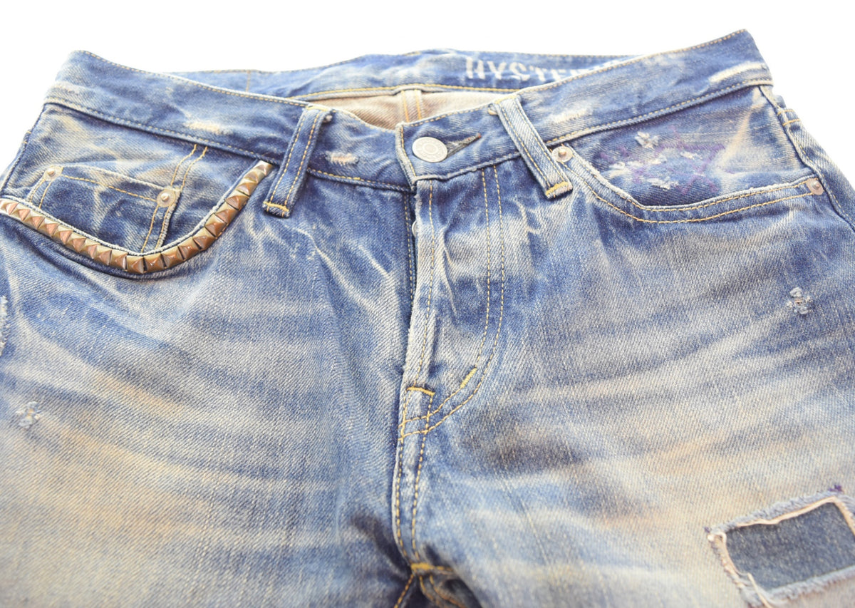 ヒステリックグラマー HYSTERIC GLAMOUR SP加工 小窓リペア スリム