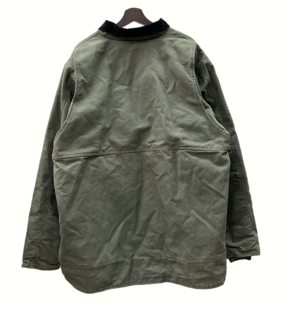 カーハート Carhartt Full Swing Washed Duck Jacket フルスイング ダックジャケット アクティブジャケット  コーデュロイ KHAKI 緑 103370 316 XL ジャケット ロゴ カーキ 104MT-775 | 古着通販のドンドンサガール