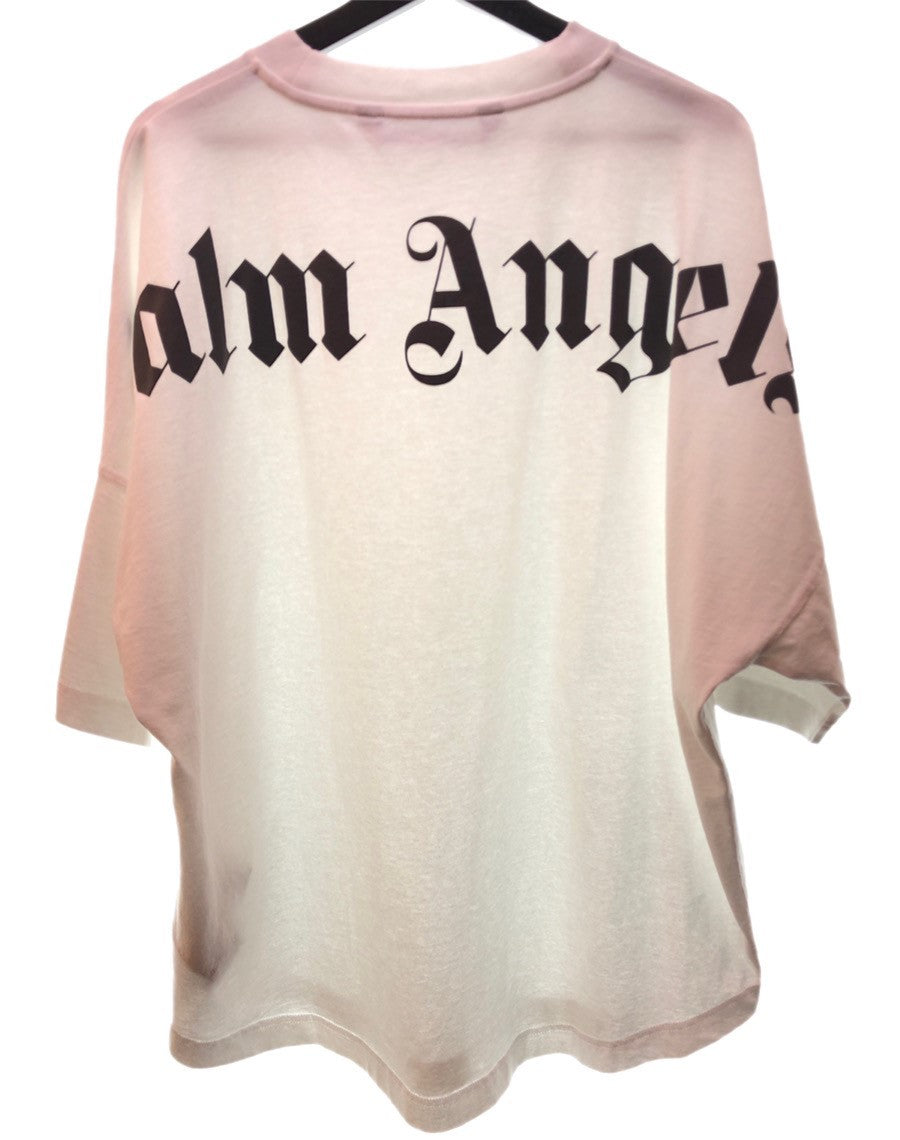 パームエンジェルス PALM ANGELS CLASSIC LOGO OVER TEE クラシック ネック アーチ ロゴ Tシャツ 白  PMAA002F21JER002 Tシャツ ロゴ ホワイト Lサイズ 104MT-37 | 古着通販のドンドンサガール