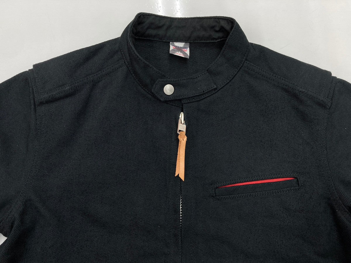 アイアンハート IRON HEART 21oz 黒鎧 デニム シングル ライダース