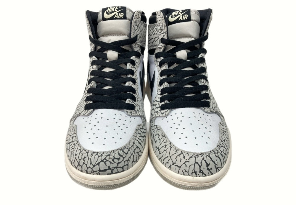 ナイキ NIKE 22年製 AIR JORDAN 1 RETRO HIGH OG ELEPHANT エア ジョーダン レトロ ハイ エレファント AJ1  白 灰色 黒 DZ5485-052 メンズ靴 スニーカー ホワイト 28cm 104-shoes445 | 古着通販のドンドンサガール